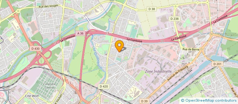 localisation de l'entreprise SCI JOKA  ILLZACH