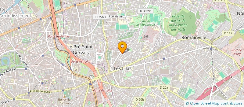 localisation de l'entreprise SCI JOKER à LES LILAS