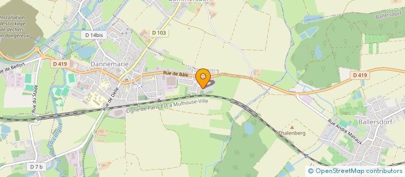 localisation de l'entreprise SCI JOLI COQUELICOT  DANNEMARIE