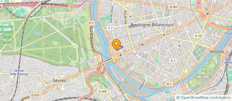 localisation de l'entreprise SCI JOLI CRESSY à BOULOGNE-BILLANCOURT