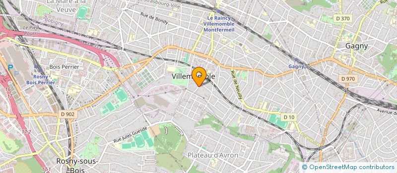 localisation de l'entreprise SCI JOLI POINT DE VUE  VILLEMOMBLE