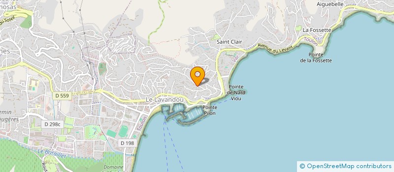localisation de l'entreprise SCI JOLIA à LE LAVANDOU