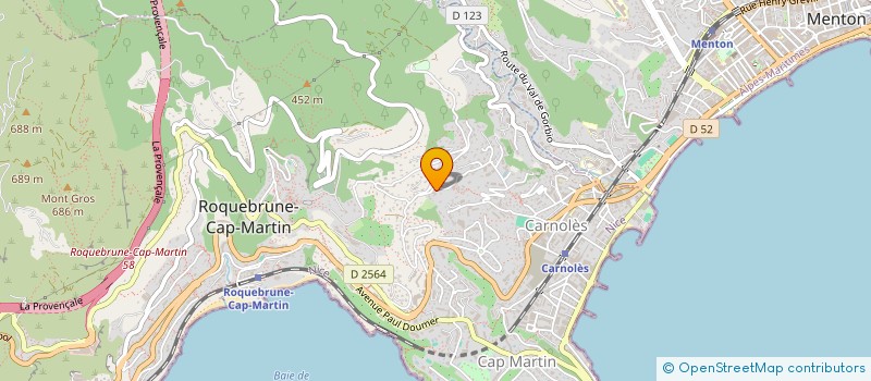 localisation de l'entreprise SCI JOLIFRANCE à ROQUEBRUNE-CAP-MARTIN