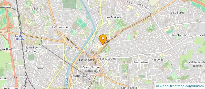 localisation de l'entreprise SCI JOLIMAINE  LE MANS