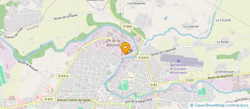 localisation de l'entreprise SCI JOLIMONT  GRAULHET