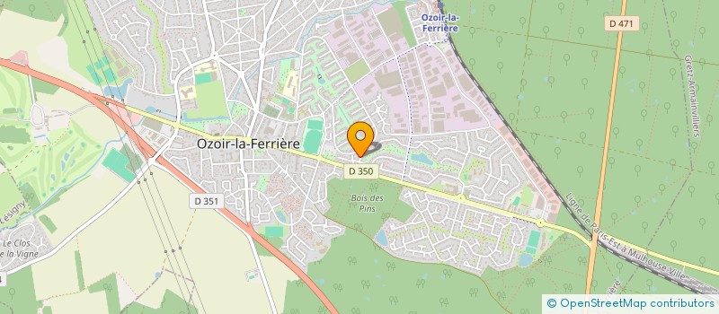 localisation de l'entreprise SCI JOLINE  OZOIR-LA-FERRIERE