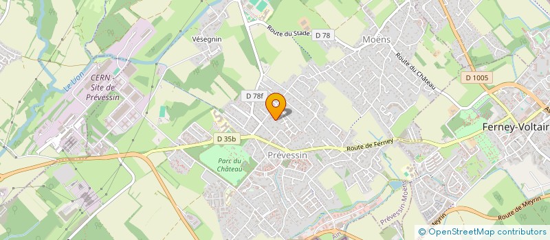 localisation de l'entreprise SCI JOLINE à PREVESSIN-MOENS