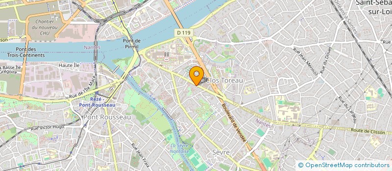 localisation de l'entreprise SCI JOLIOT-CURIE à NANTES