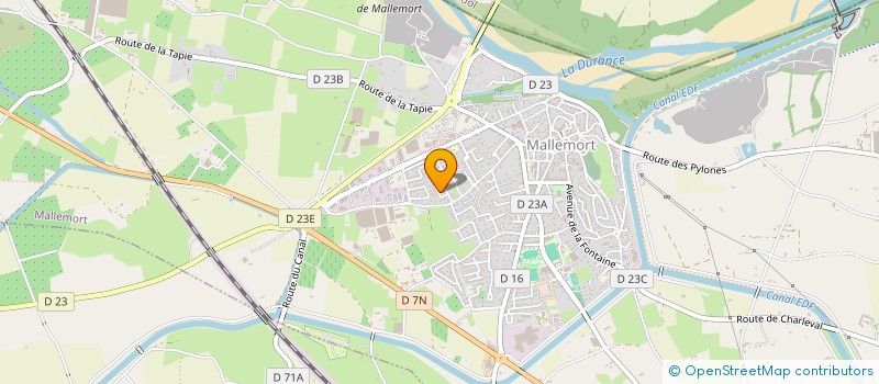 localisation de l'entreprise SCI JOLIOT CURIE à MALLEMORT