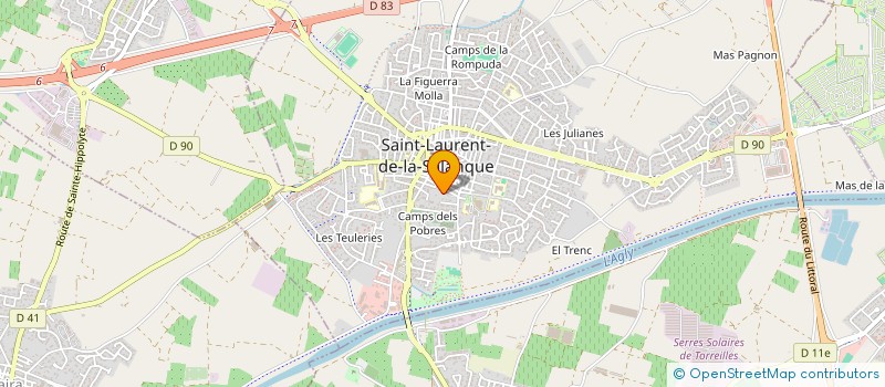 localisation de l'entreprise SCI JOLIVALEM  SAINT-LAURENT-DE-LA-SALANQUE