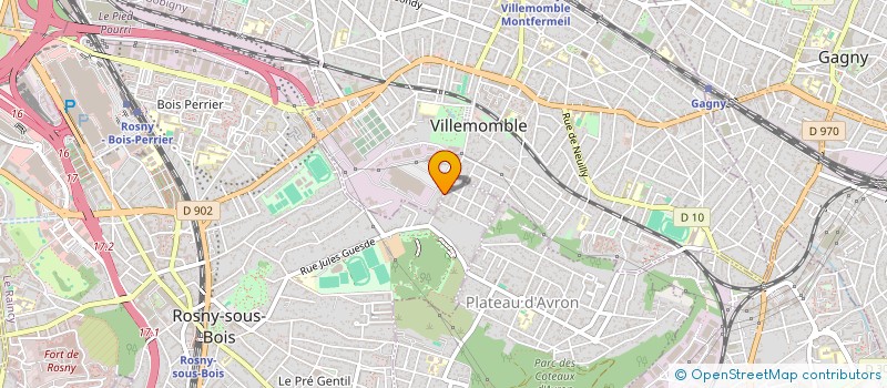 localisation de l'entreprise SCI JOLLY à VILLEMOMBLE