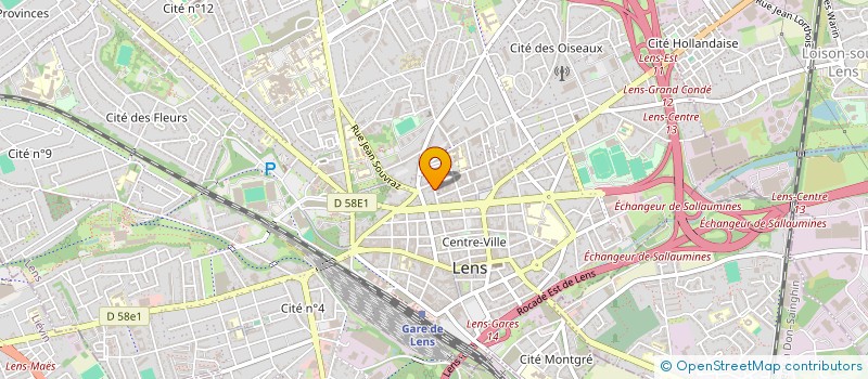 localisation de l'entreprise SCI JOLY  LENS