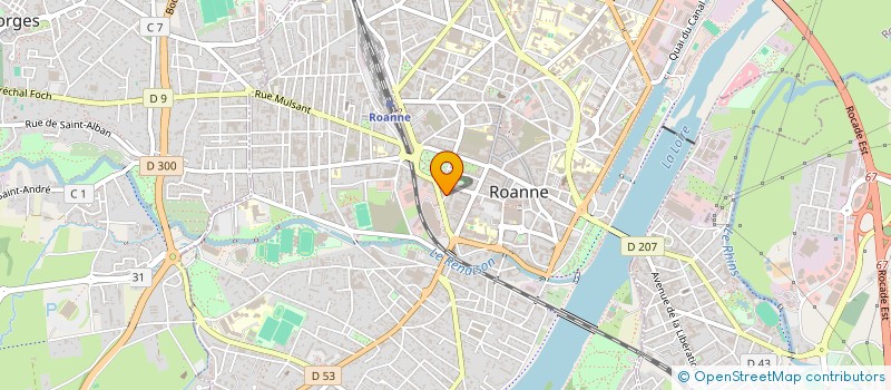 localisation de l'entreprise SCI JOLY  ROANNE