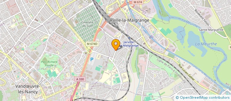 localisation de l'entreprise SCI JOLY  JARVILLE LA MALGRANGE