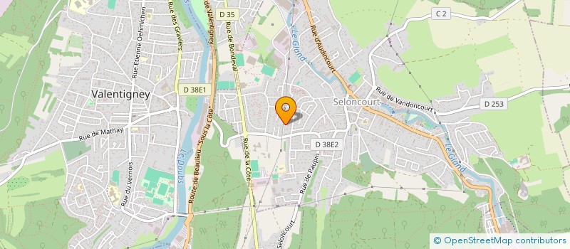 localisation de l'entreprise SCI JOLY-BAU  SELONCOURT