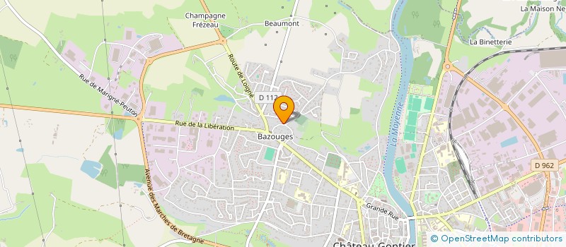 localisation de l'entreprise SCI JOLY-DEROIN  CHATEAU-GONTIER-SUR-MAYENNE