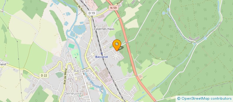 localisation de l'entreprise SCI JOLYS  BACCARAT