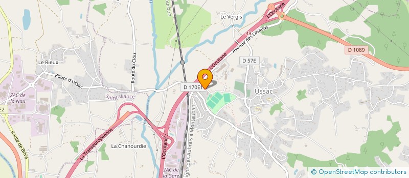 localisation de l'entreprise SCI JOLYTE  USSAC