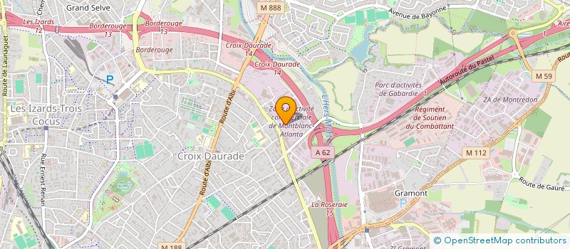 localisation de l'entreprise SCI JOM  TOULOUSE