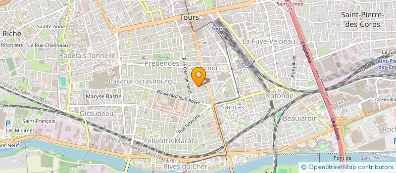 localisation de l'entreprise SCI JOMA  TOURS