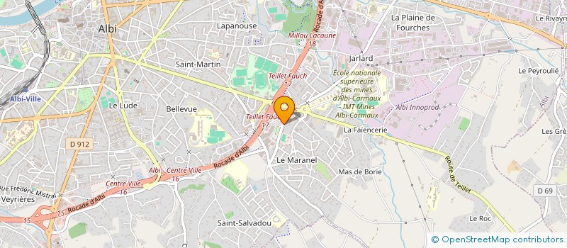 localisation de l'entreprise SCI JOMA à ALBI