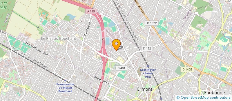 localisation de l'entreprise SCI JOMAN à ERMONT