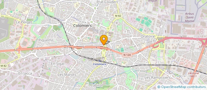 localisation de l'entreprise SCI JOMAR à COLOMIERS