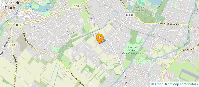 localisation de l'entreprise SCI JOMAR  CUGNAUX