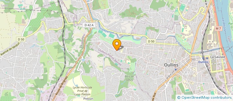 localisation de l'entreprise SCI JOMARD  OULLINS-PIERRE-BENITE