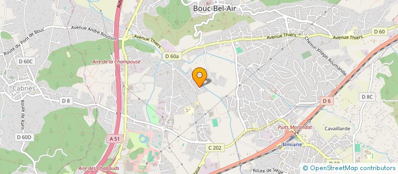localisation de l'entreprise SCI JOMATELY à BOUC-BEL-AIR