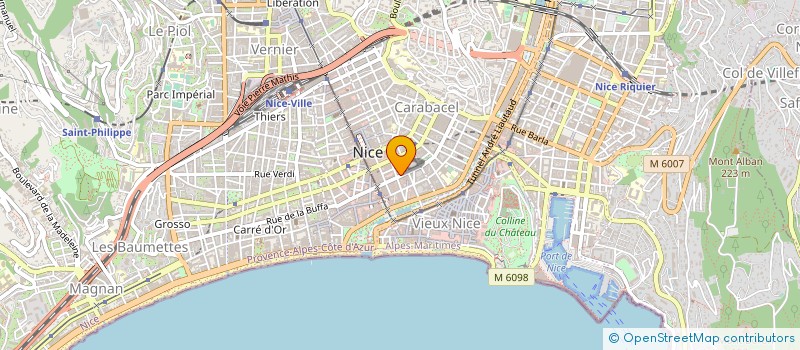 localisation de l'entreprise SCI JOMINAL à NICE