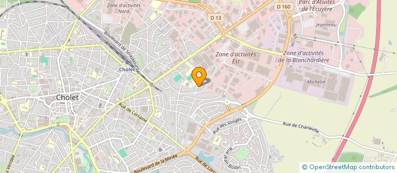 localisation de l'entreprise SCI JOMINIERE à CHOLET
