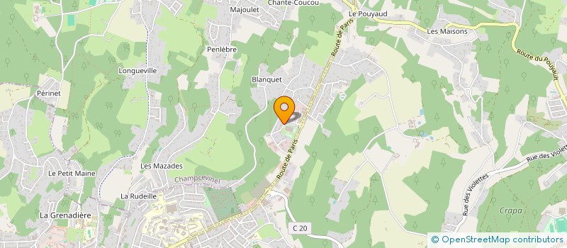 localisation de l'entreprise SCI JOMUFA  CHAMPCEVINEL