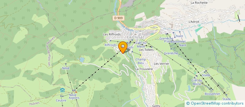 localisation de l'entreprise SCI JONAGREG à LA CLUSAZ
