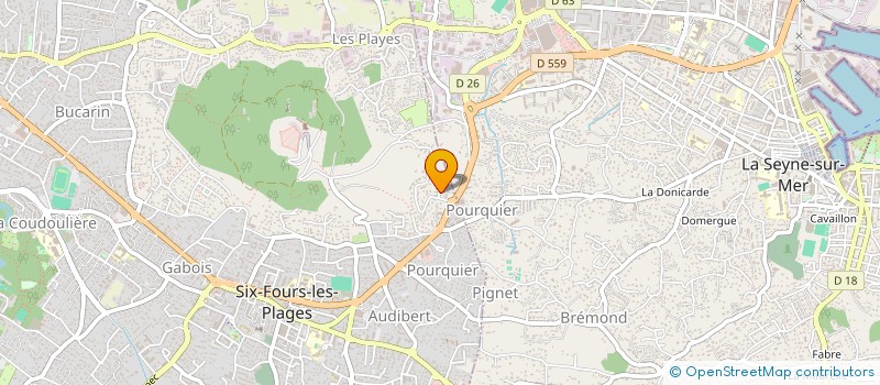 localisation de l'entreprise SCI JONALISE à SIX-FOURS-LES-PLAGES