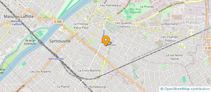 localisation de l'entreprise SCI JONARD CIDREDECK  SARTROUVILLE