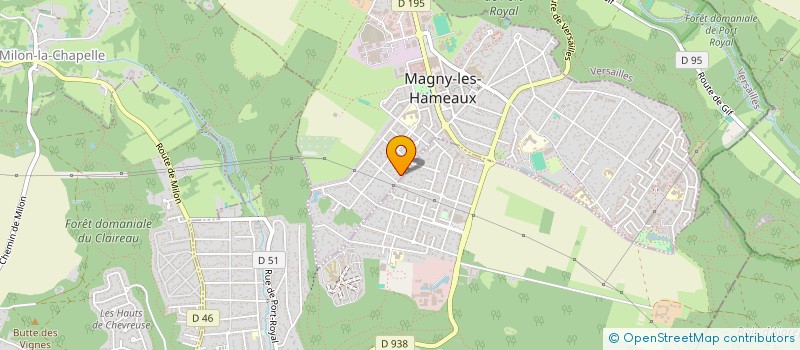 localisation de l'entreprise SCI JONAS  MAGNY-LES-HAMEAUX