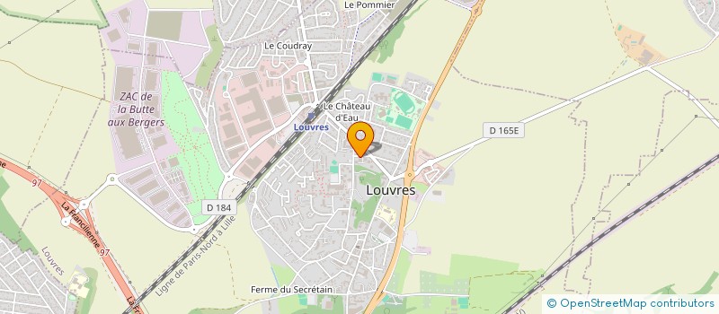 localisation de l'entreprise SCI JONATHAN  LOUVRES