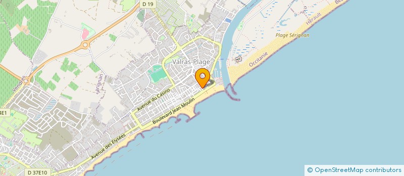 localisation de l'entreprise SCI JONATHAN  VALRAS-PLAGE