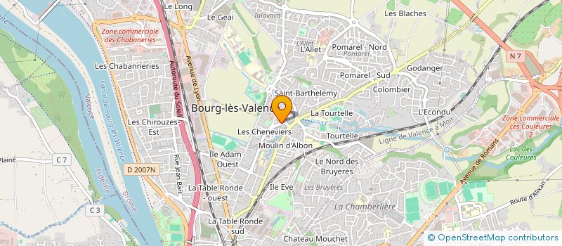 localisation de l'entreprise SCI JONATHAN  BOURG-LES-VALENCE