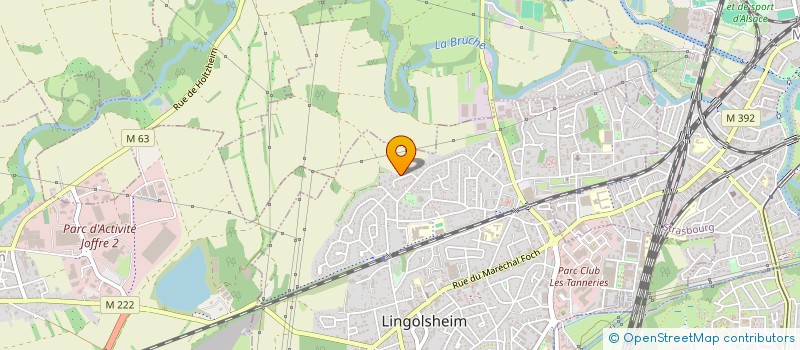 localisation de l'entreprise SCI JONATHAN ALIGNON ASSOCIES  LINGOLSHEIM