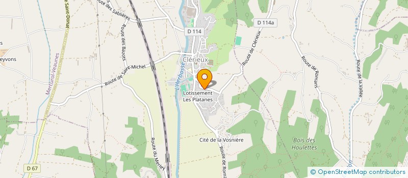 localisation de l'entreprise SCI JONATHONY  CLERIEUX