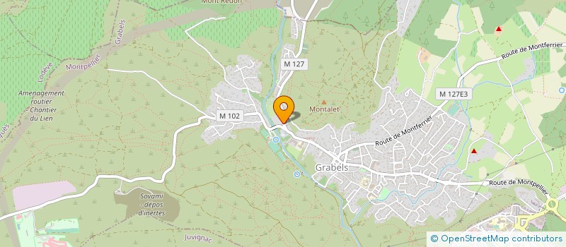 localisation de l'entreprise SCI JONCHRIS  GRABELS