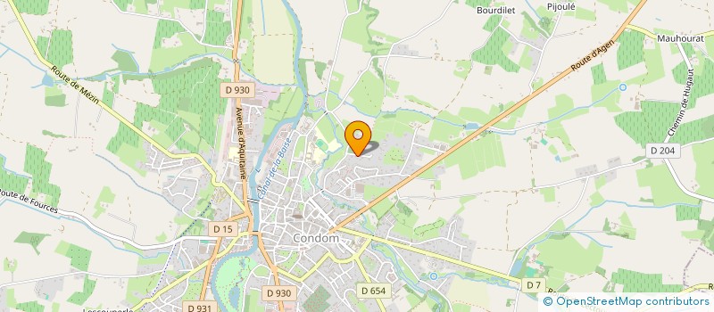 localisation de l'entreprise SCI JONCOLS  CONDOM