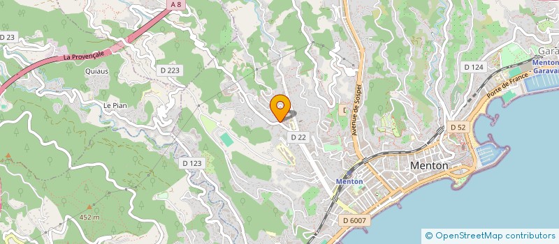 localisation de l'entreprise SCI JONCRISTEV  MENTON