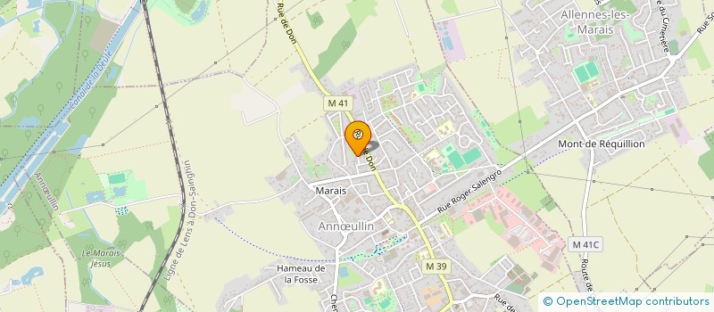 localisation de l'entreprise SCI JONDUP  ANNULLIN