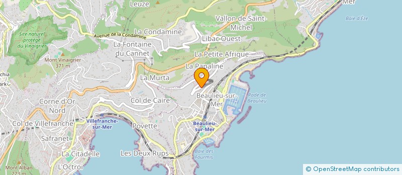 localisation de l'entreprise SCI JONIKA à BEAULIEU-SUR-MER