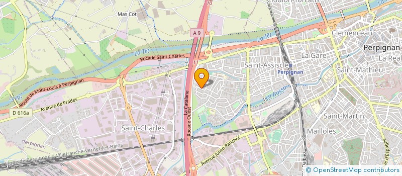 localisation de l'entreprise SCI JONIOL ARC  PERPIGNAN