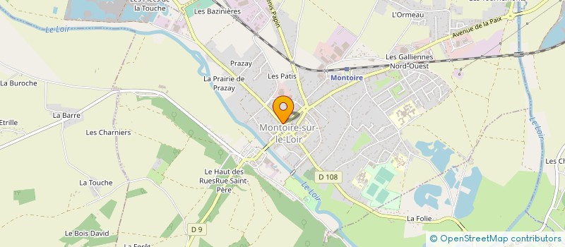 localisation de l'entreprise SCI JONIPHINA  MONTOIRE-SUR-LE-LOIR