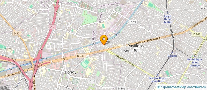localisation de l'entreprise SCI JONSON à LES PAVILLONS-SOUS-BOIS